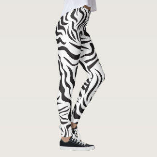 Zebra-Muster Leggings