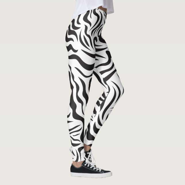 Zebra-Muster Leggings (Rechts)