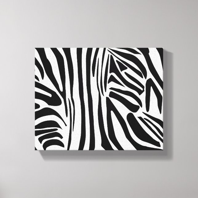 Zebra-Muster Leinwanddruck (Vorderseite)