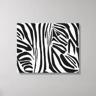 Zebra-Muster Leinwanddruck
