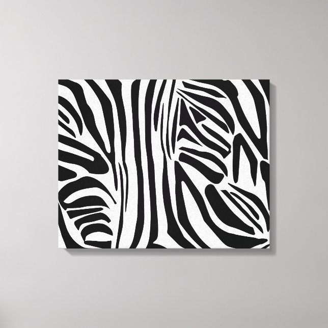 Zebra-Muster Leinwanddruck (Vorderseite)