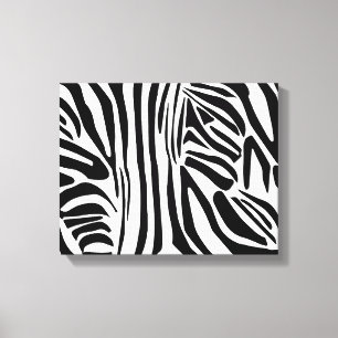 Zebra-Muster Leinwanddruck