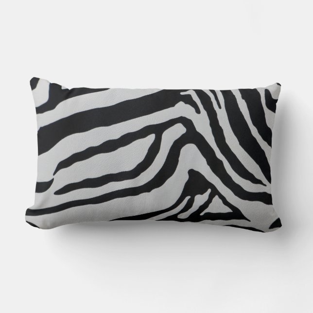Zebra-Muster Lendenkissen (Vorderseite)
