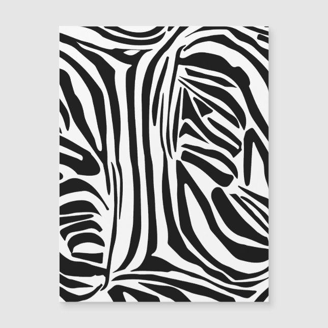 Zebra-Muster Magnetkarte (Vorderseite)