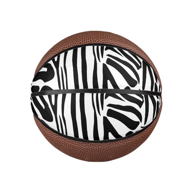 Zebra-Muster Mini Basketball (Vorderseite)