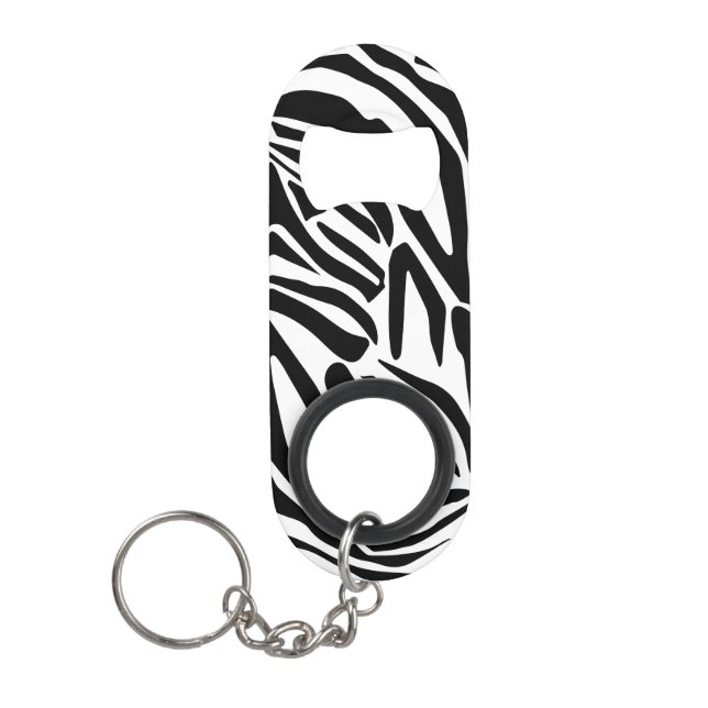 Zebra-Muster Mini Flaschenöffner (Vorderseite)