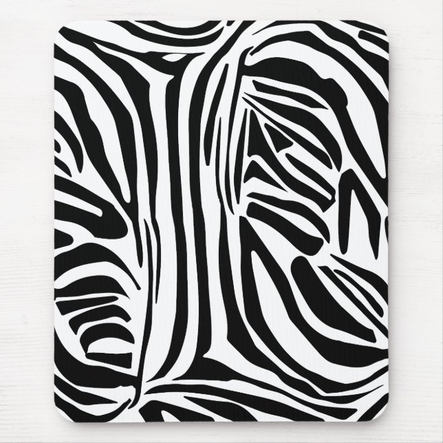 Zebra-Muster Mousepad (Vorne)