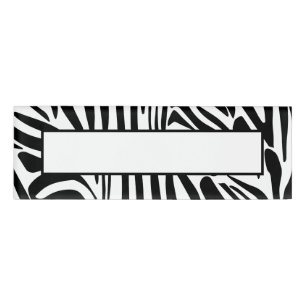 Zebra-Muster Namenschild