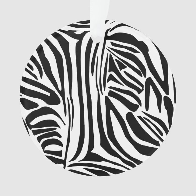 Zebra-Muster Ornament (Vorderseite)