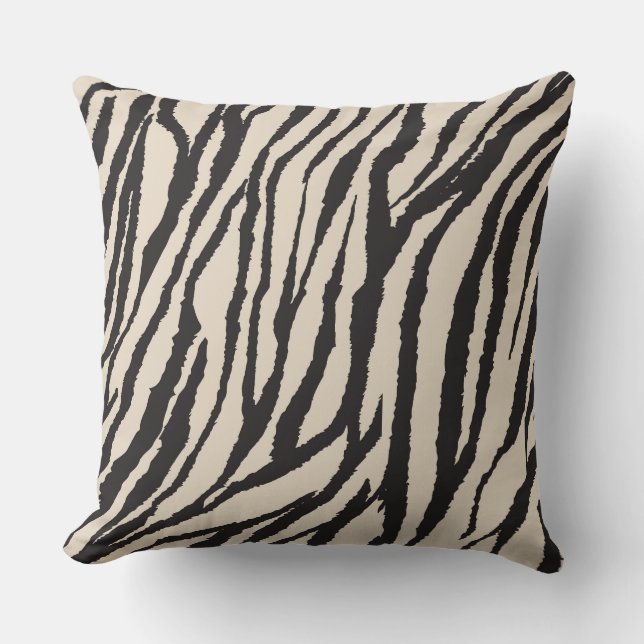 Zebra Muster Print Kissen (Vorderseite)