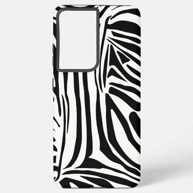 Zebra-Muster Samsung Galaxy Hülle (Rückseite)