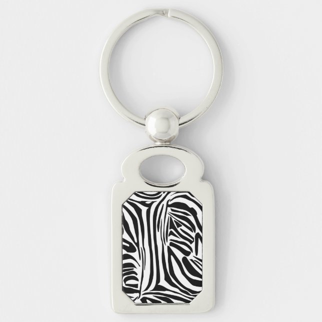 Zebra-Muster Schlüsselanhänger (Vorderseite)