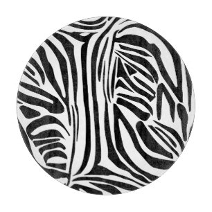 Zebra-Muster Schneidebrett