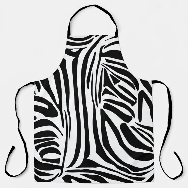Zebra-Muster Schürze (Vorderseite)