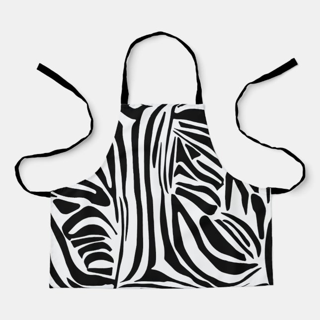 Zebra-Muster Schürze (Vorderseite)