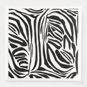 Zebra-Muster Serviette