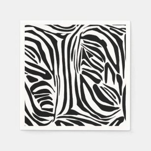 Zebra-Muster Serviette