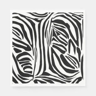 Zebra-Muster Serviette