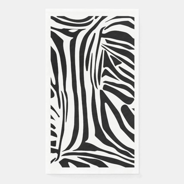 Zebra-Muster Serviette (Vorderseite)