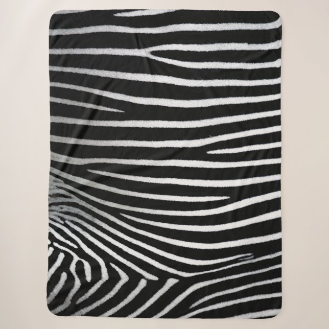 Zebra-Muster Sherpadecke (Vorderseite)