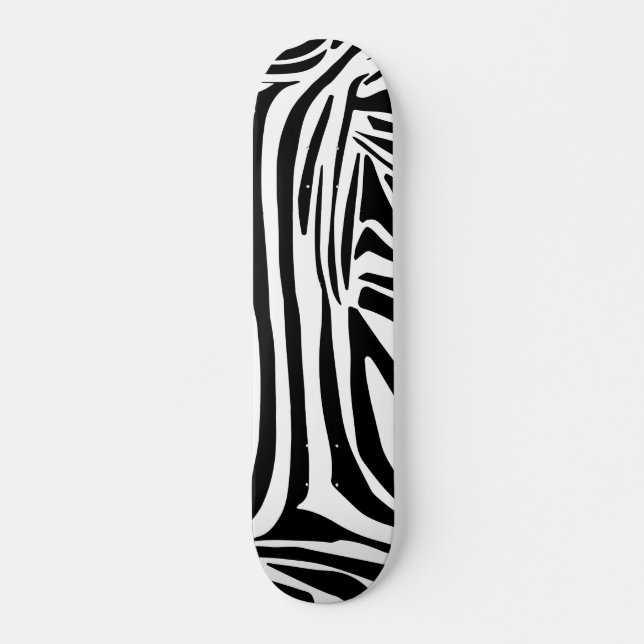 Zebra-Muster Skateboard (Vorne)