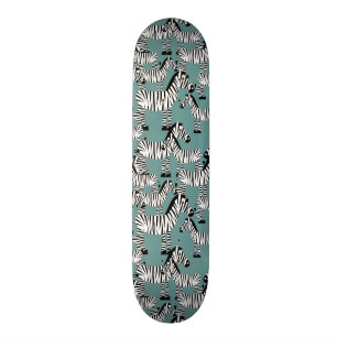 Zebra-Muster Skateboard