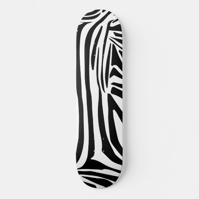 Zebra-Muster Skateboard (Vorderseite)