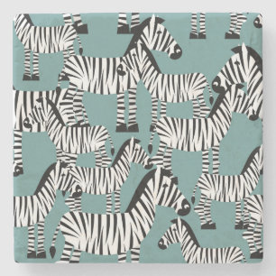 Zebra-Muster Steinuntersetzer