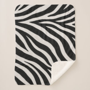 Zebra-Muster-Stilvolles gemütliches Wohnzimmer-She Sherpadecke