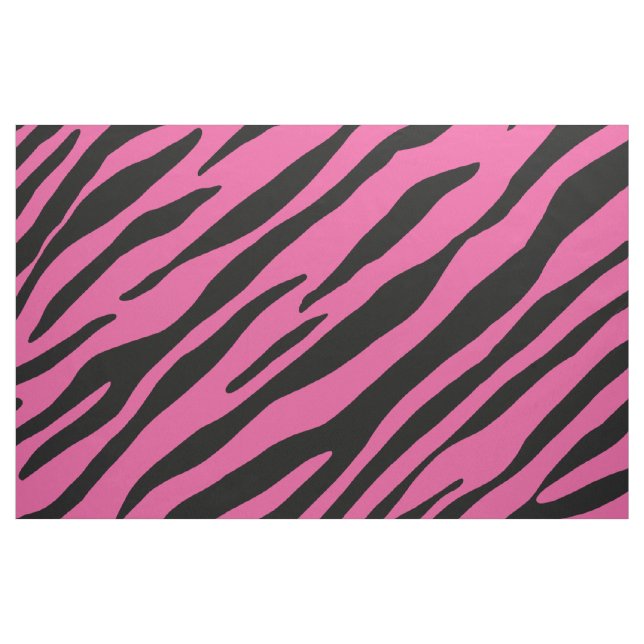 Zebra Muster Tierdruck Schwarz/Rosa Stoff (Fat Quarter (45,7 x 55,9 cm))