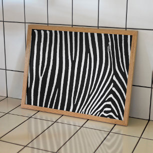 Zebra Musterplakat für dekoratives Möbelpapier Poster