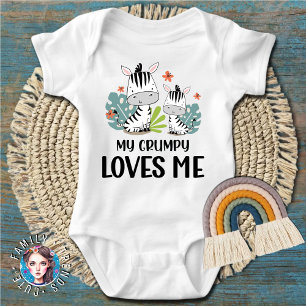 Zebra My Grumpy Lieben Baby Strampler