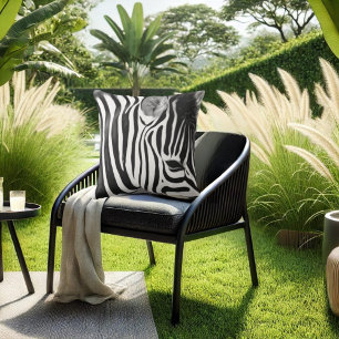 Zebra nah moderne Kunst Kissen