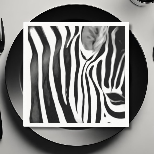 Zebra-nah Serviette (Von Creator hochgeladen)
