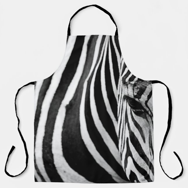 ZEBRA-NAH-UP-ANSICHT SCHÜRZE (Vorderseite)