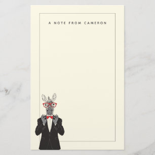 Zebra Name hinzufügen Briefpapier