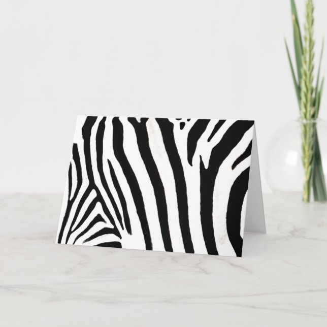 Zebra notecard karte (Vorderseite)