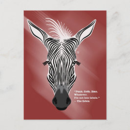 Zebra ohne Labels Postkarten