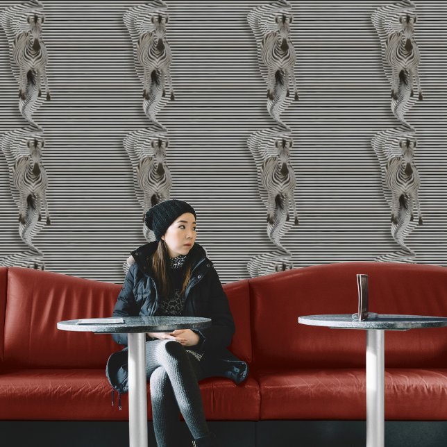 Zebra-optische Illusion, Schwarz-Weiß-Pegel und -S Tapete (Von Creator hochgeladen)