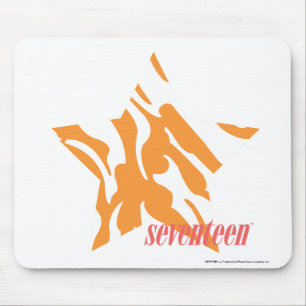 Zebra-Orange 3 Mousepad