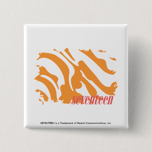 Zebra-Orange 4 Button (Vorderseite)