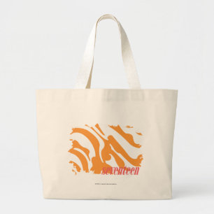 Zebra-Orange 4 Jumbo Stoffbeutel