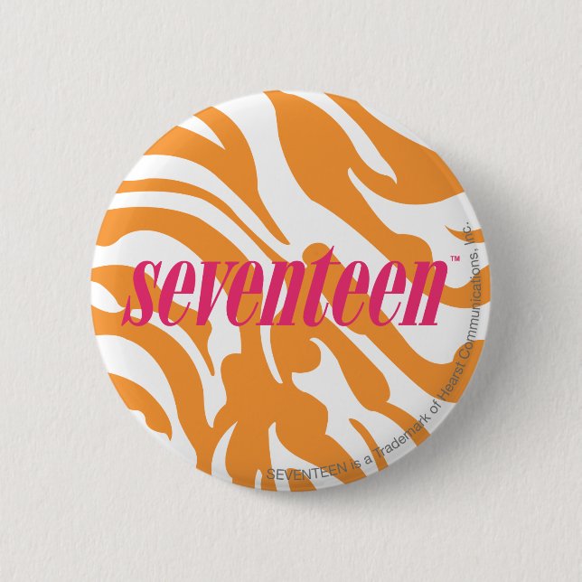 Zebra-Orange Button (Vorderseite)