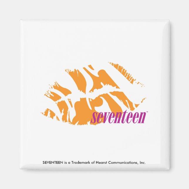 Zebra Orange Magnet (Vorne)