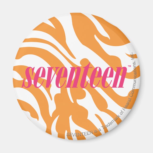 Zebra Orange Magnet (Vorne)