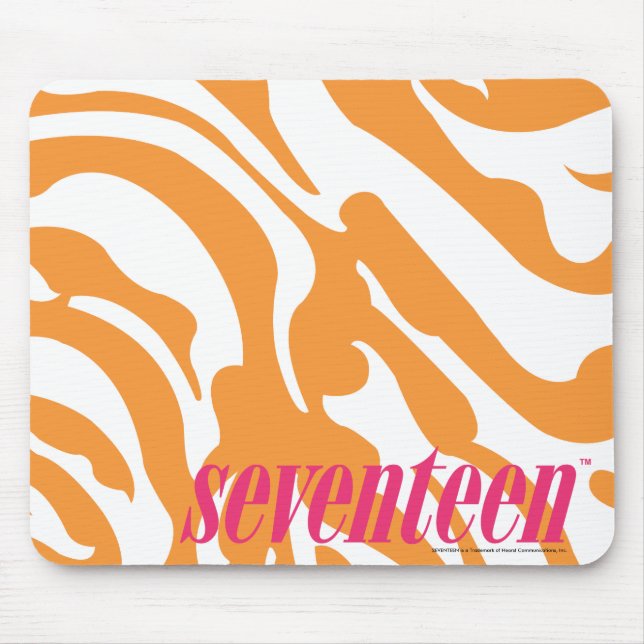 Zebra-Orange Mousepad (Vorne)