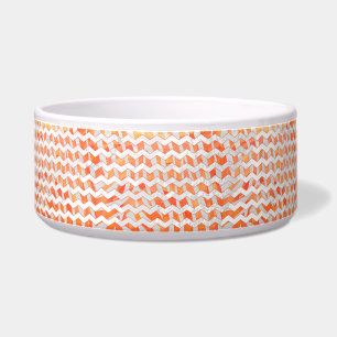 Zebra Orange und White Print Napf