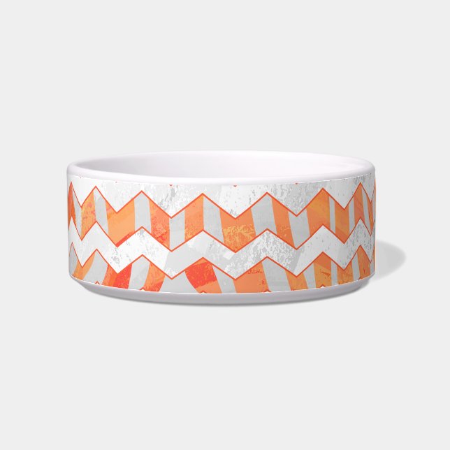 Zebra Orange und White Print Napf (Rechts)