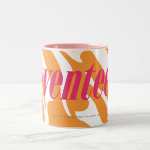 Zebra-Orange Zweifarbige Tasse