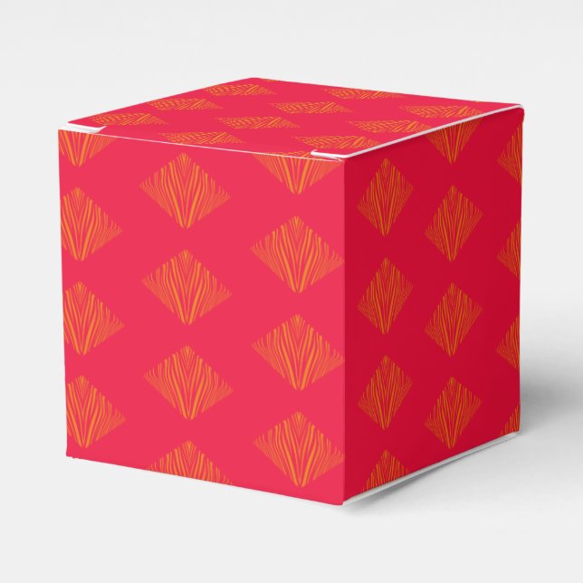 Zebra Ornamental Favor Box Geschenkschachtel (Vorderseite)
